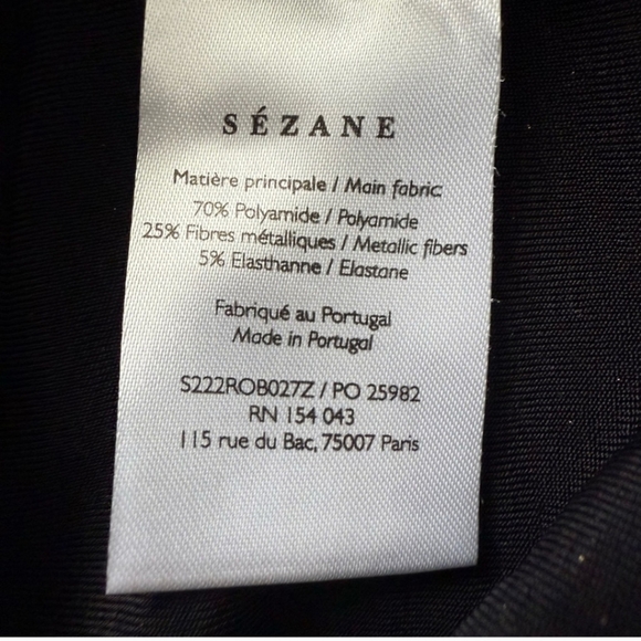 New Sézane KEREN dress in gold/bronze shimmer size XL - Picture 4 of 13